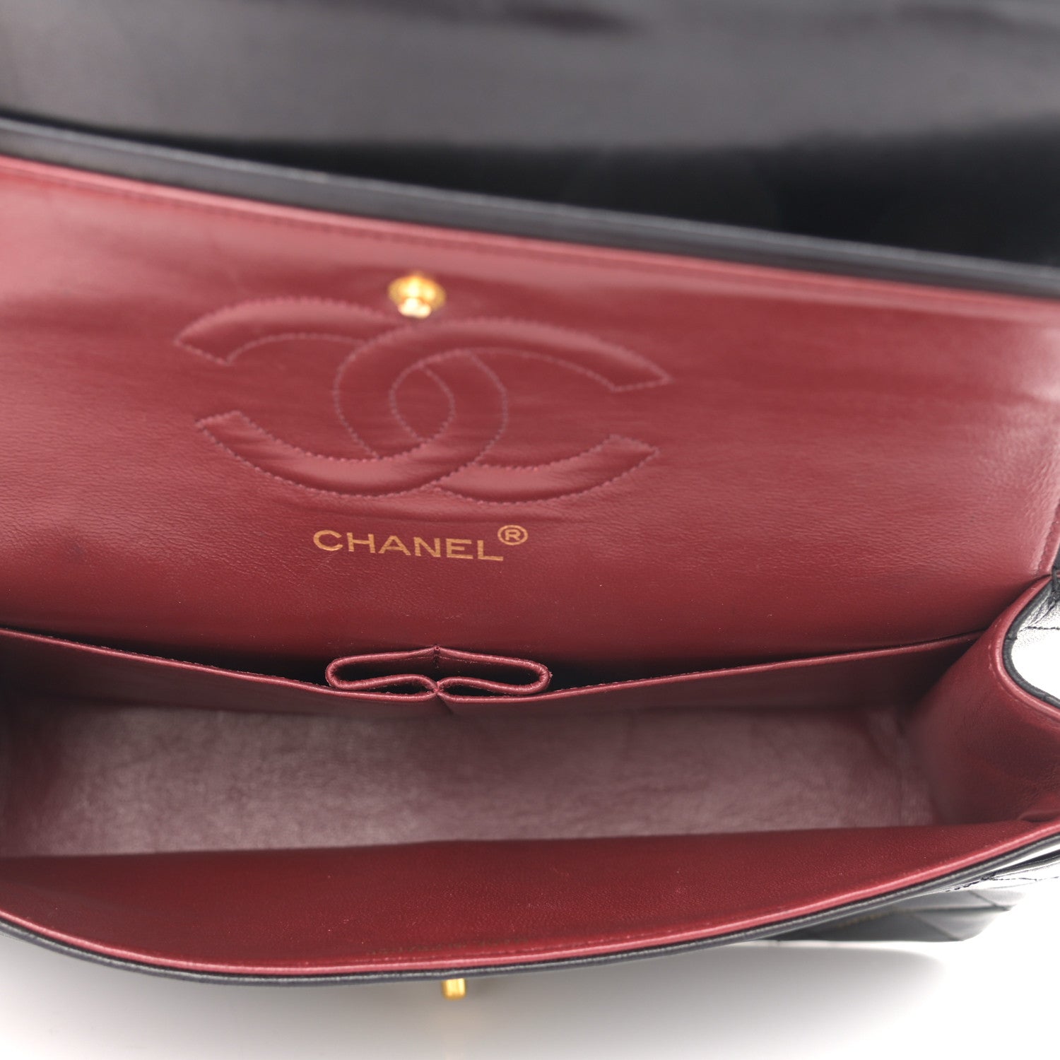 Chanel Lambskin Quilted Medium Double Flap Black 5 of 11
