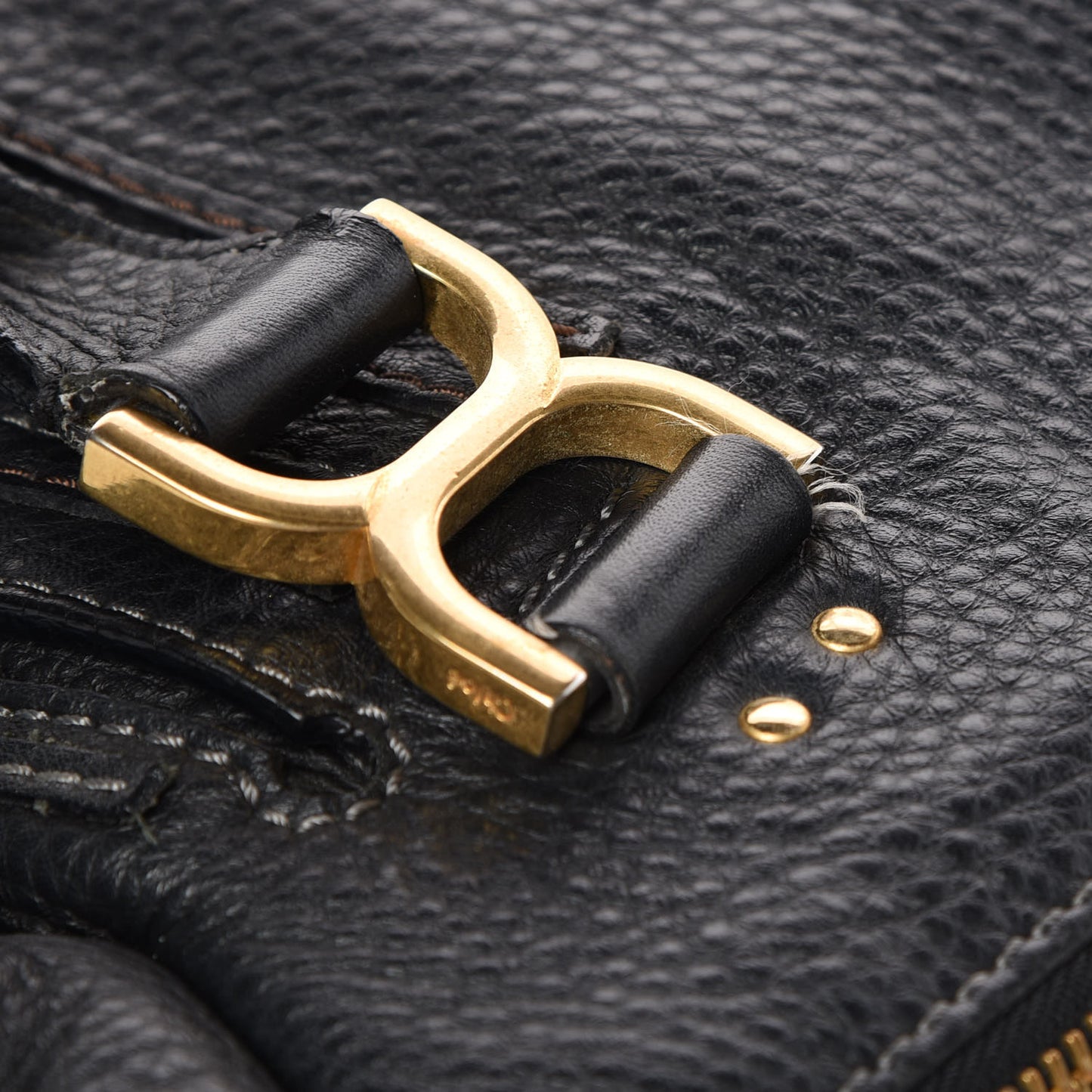 Calfskin Medium Marcie Satchel Black