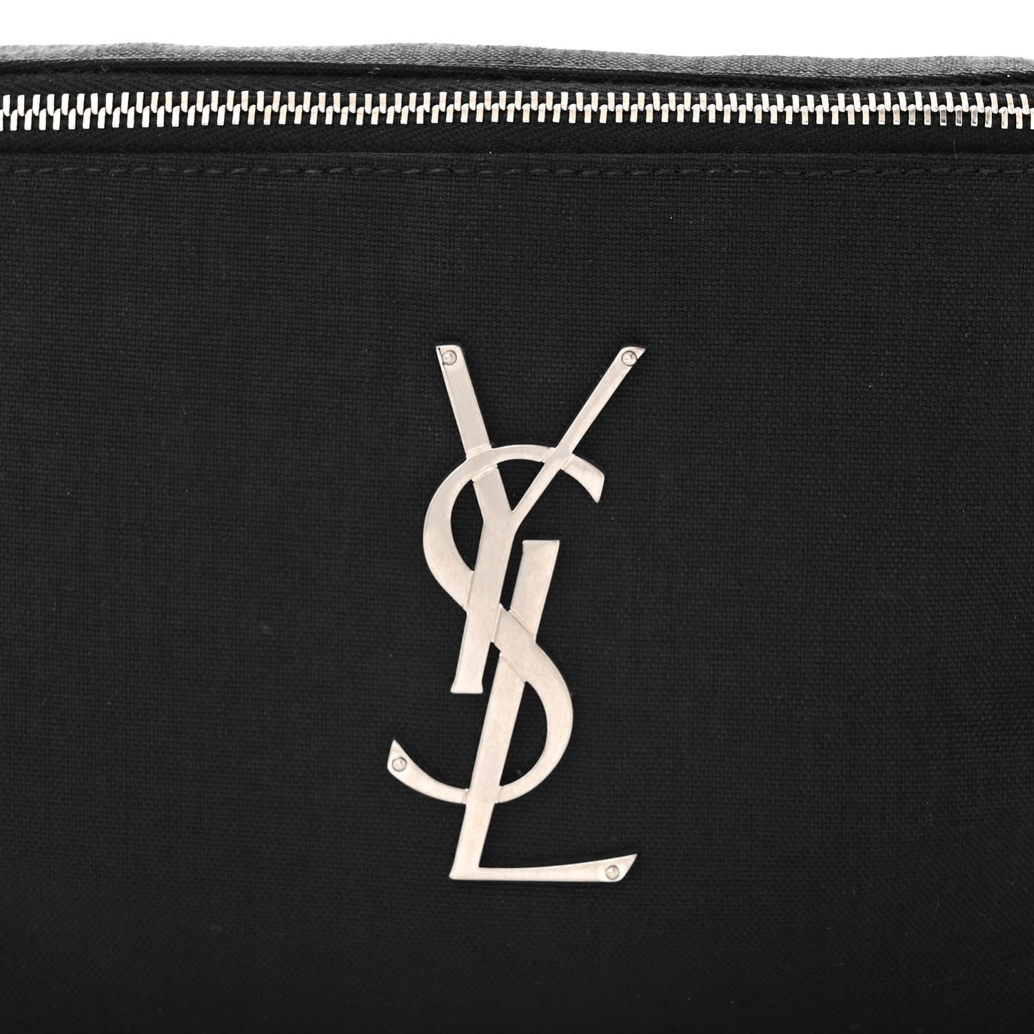 Saint Laurent Canvas Monogram Belt Bag Black 8 of 11
