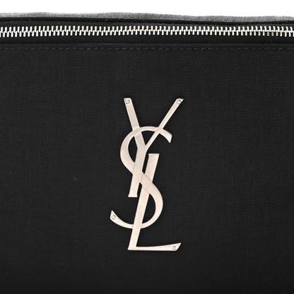 Saint Laurent Canvas Monogram Belt Bag Black 8 of 11
