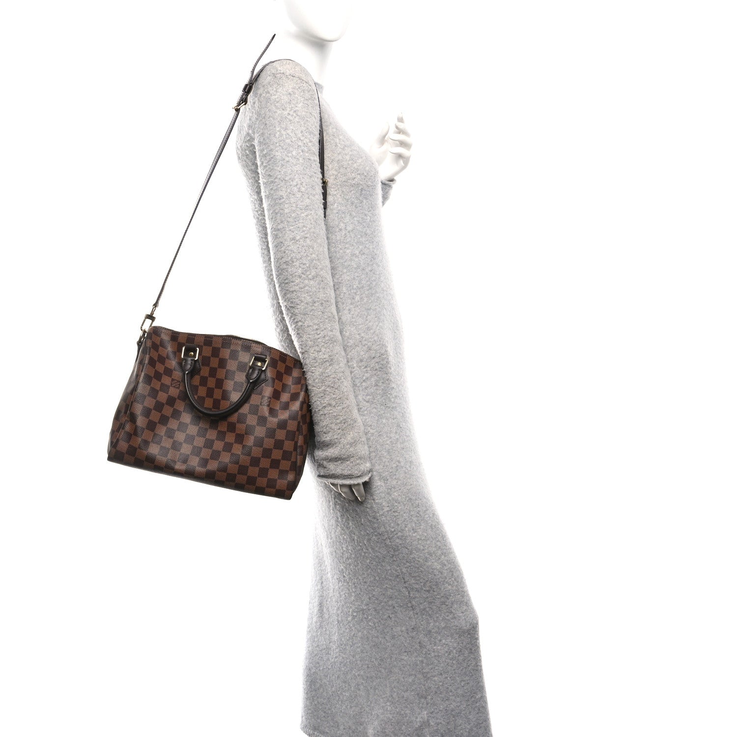 Louis Vuitton Damier Ebene Speedy Bandouliere 30 2 of 10
