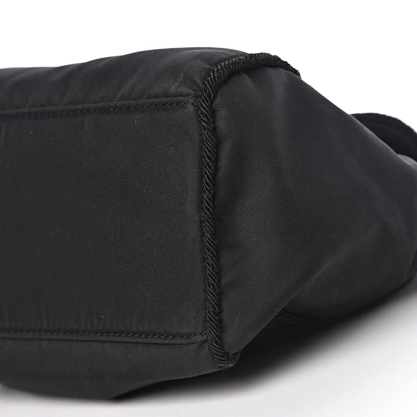 Tessuto Nylon Beaded Bag Black