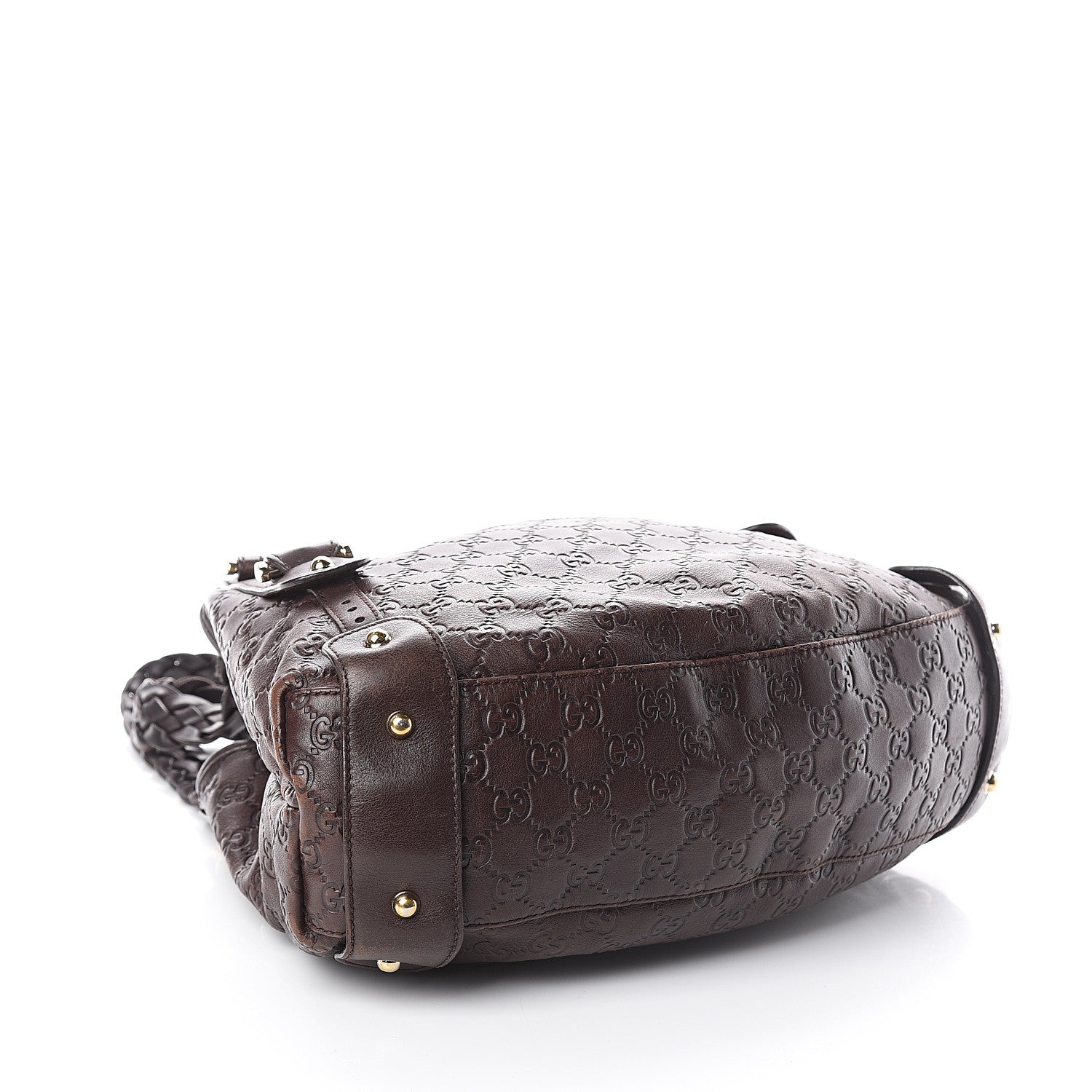 Gucci Guccissima Small Pelham Shoulder Bag Chocolate 3 of 8