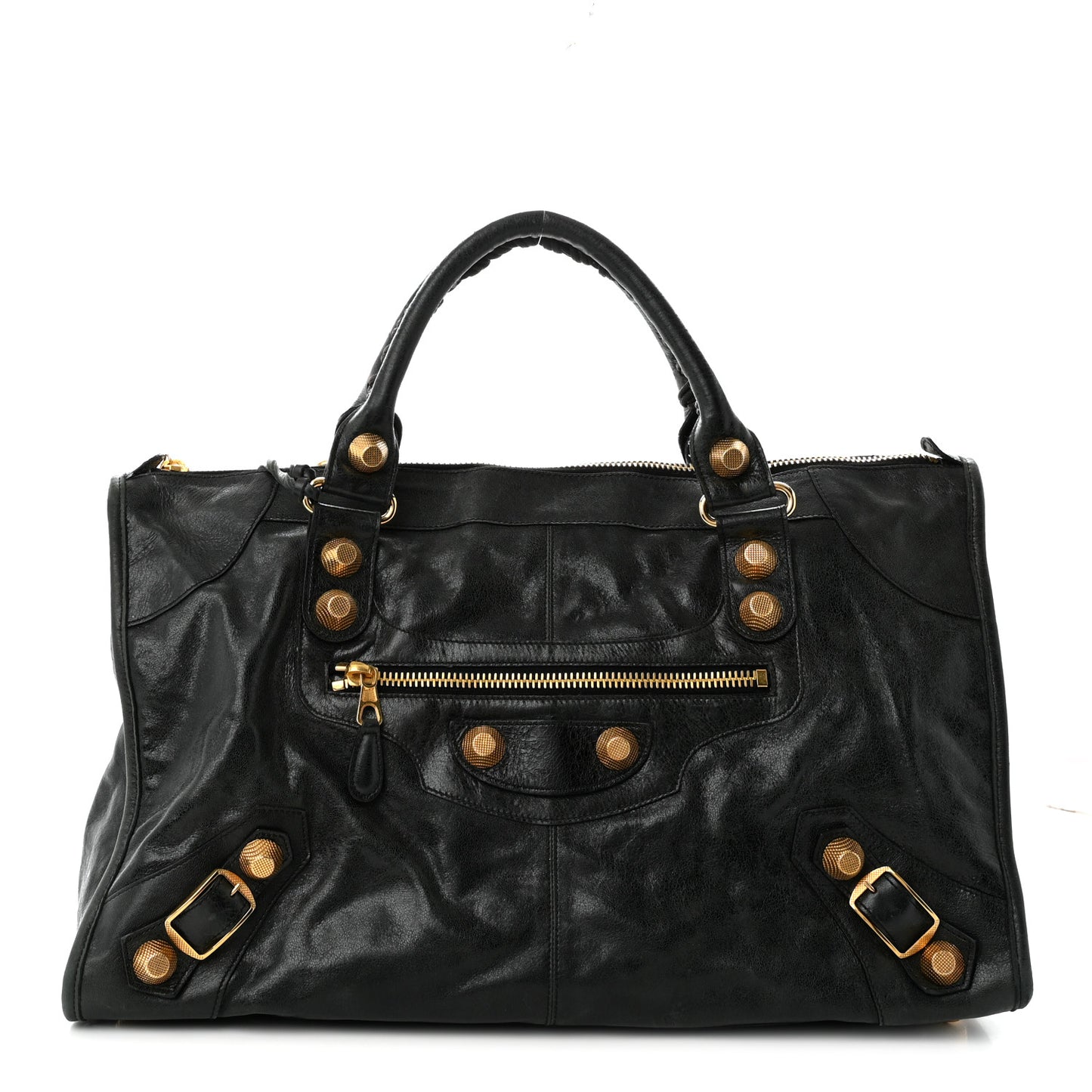Agneau Giant 21 Gold Hardware Work Black