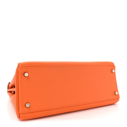 Hermes Taurillon Clemence Kelly Retourne 32 Orange 4 of 20