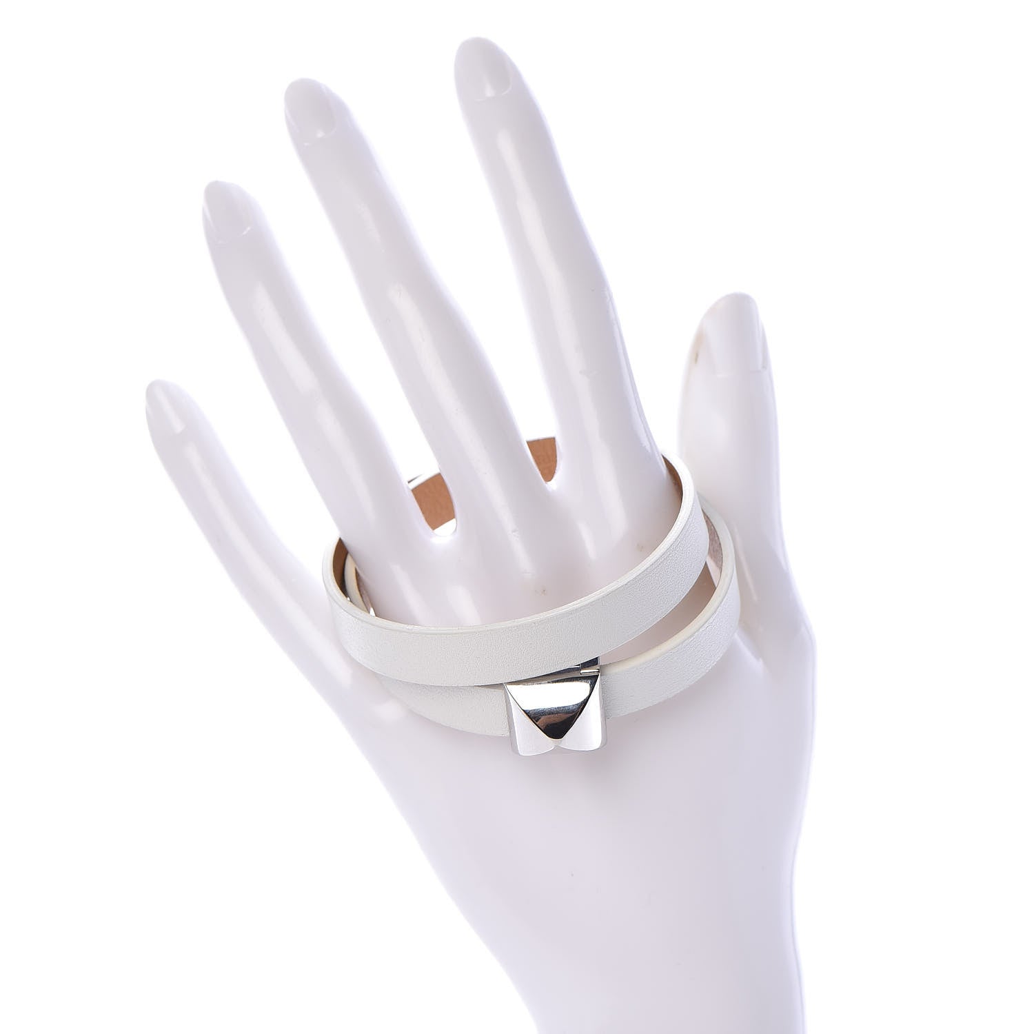 Hermes Swift Medor Infini Double Tour Bracelet T4 White Ocre 2 of 6