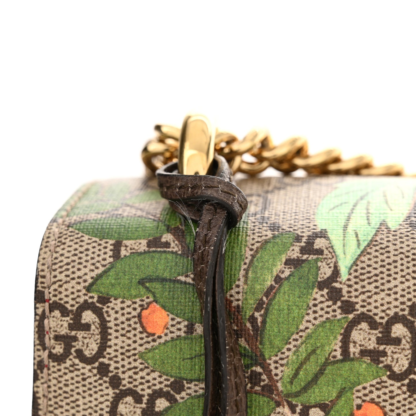 GG Supreme Monogram Tian Medium Padlock Shoulder Bag Beige Multicolor New Acero
