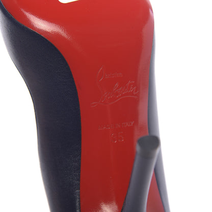 Christian Louboutin Kid Apostrophy 85 Pumps 35 Navy 7 of 7