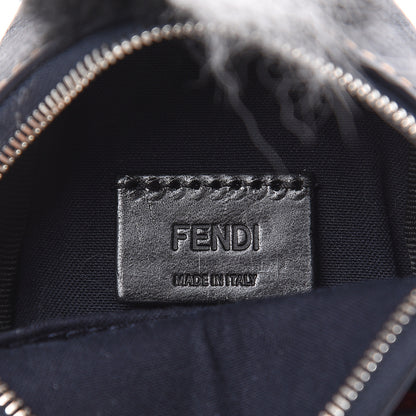 Fendi Fur Denim Monster Eyes Mini Backpack Charm Blue 3 of 4