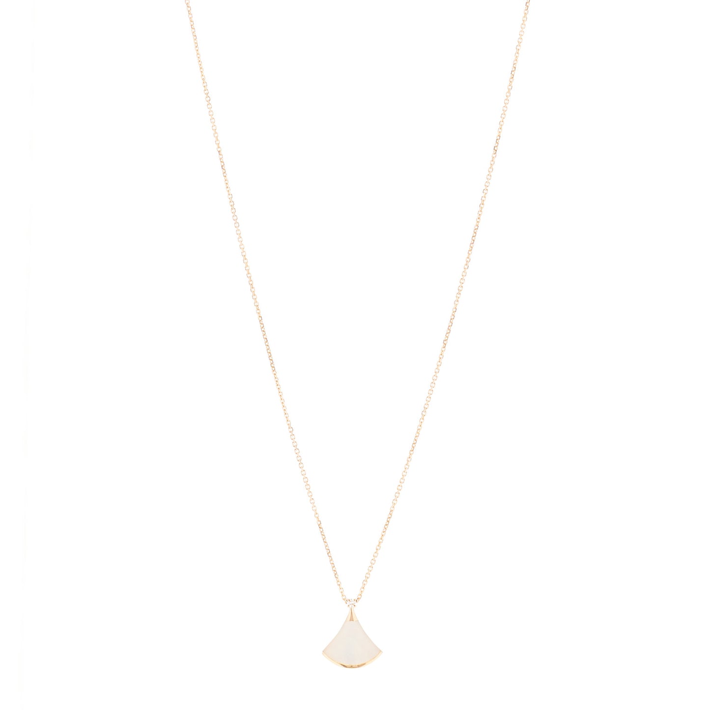 18K Rose Gold Diamond Mother of Pearl Small Divas' Dream Pendant Necklace