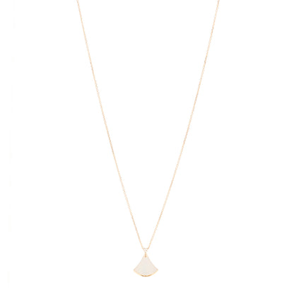 Bulgari 18K Rose Gold Diamond Mother of Pearl Small Divas' Dream Pendant Necklace 1 of 8