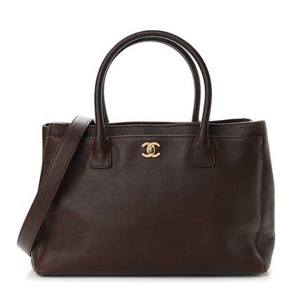 Chanel Calfskin Cerf Executive Shopper Tote Brown 1 of 20