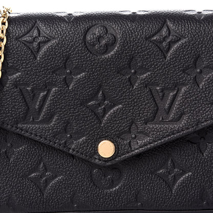 Louis Vuitton Empreinte Pochette Felicie Chain Wallet Black 8 of 8