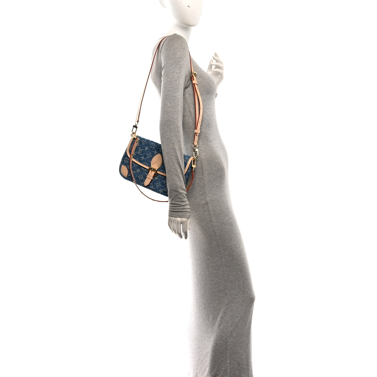 Louis Vuitton Monogram Denim Diane Blue 2 of 10