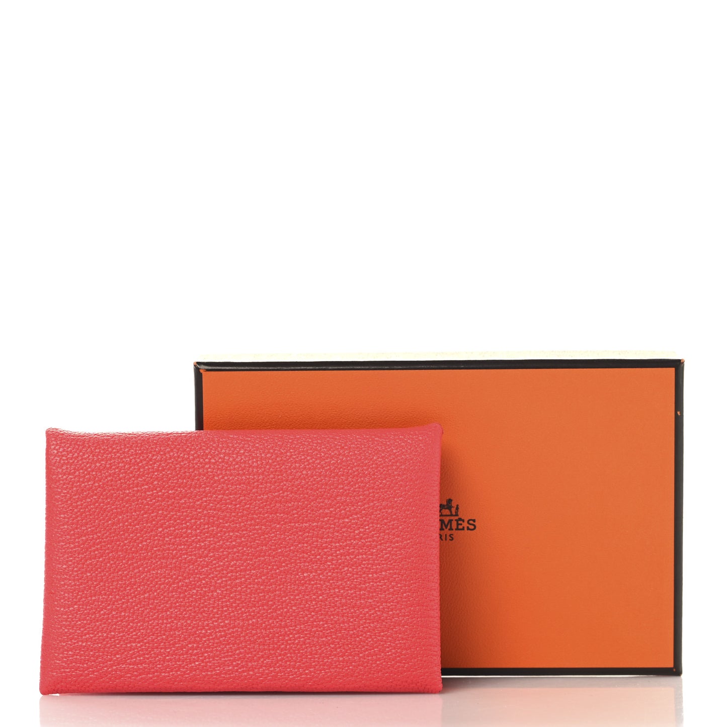 Chevre Mysore Calvi Card Case Rose Texas