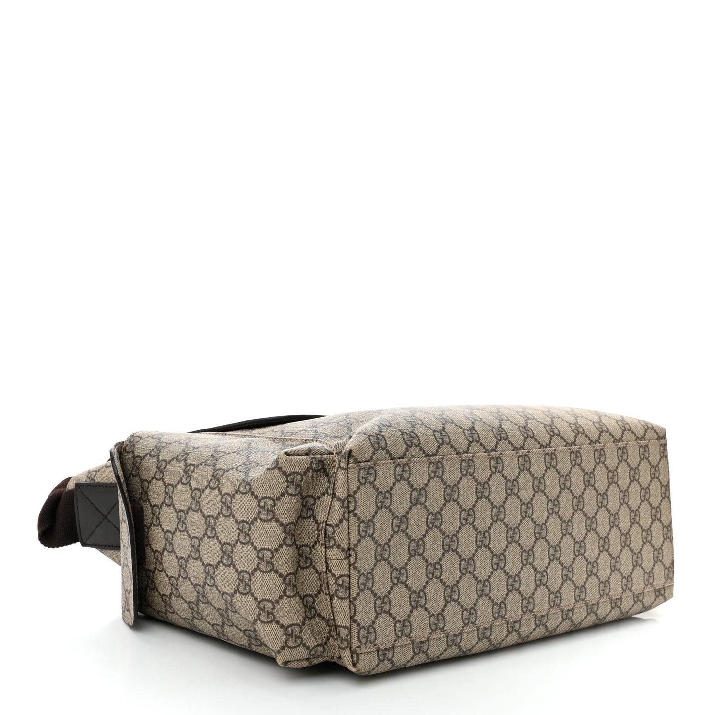 GG Plus Monogram Messenger Diaper Bag Dark Brown