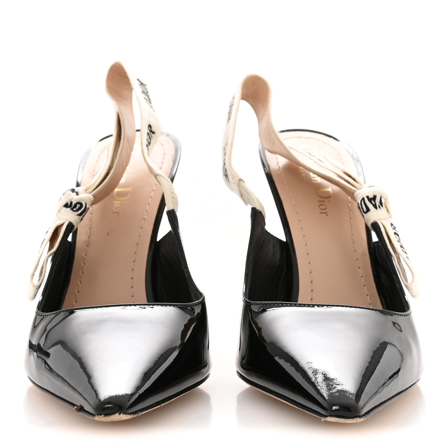 Patent Ribbon J'Adior Slingback 100mm Pumps 39 Black