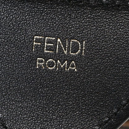Fendi Ribbon Vitello Century FF 1974 Flat Studded Strap You Fango Marrone Ebano 4 of 5