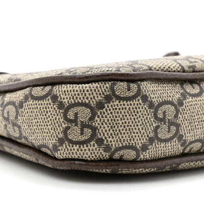 Gucci GG Supreme Monogram Textured Dollar Calfskin Mini Ophidia Chain Bag Beige Ebony 10 of 11
