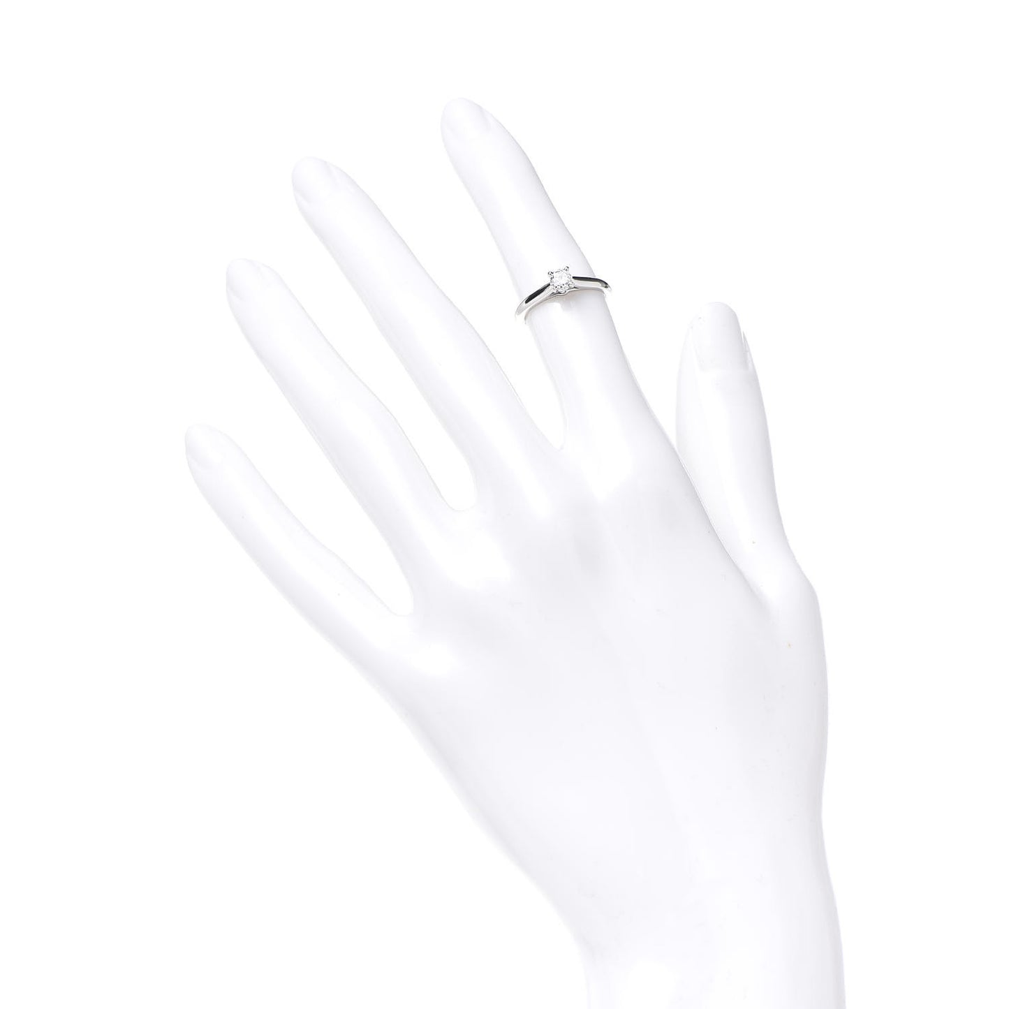 Platinum Diamond .23ct Solitaire Engagement Ring 47 4