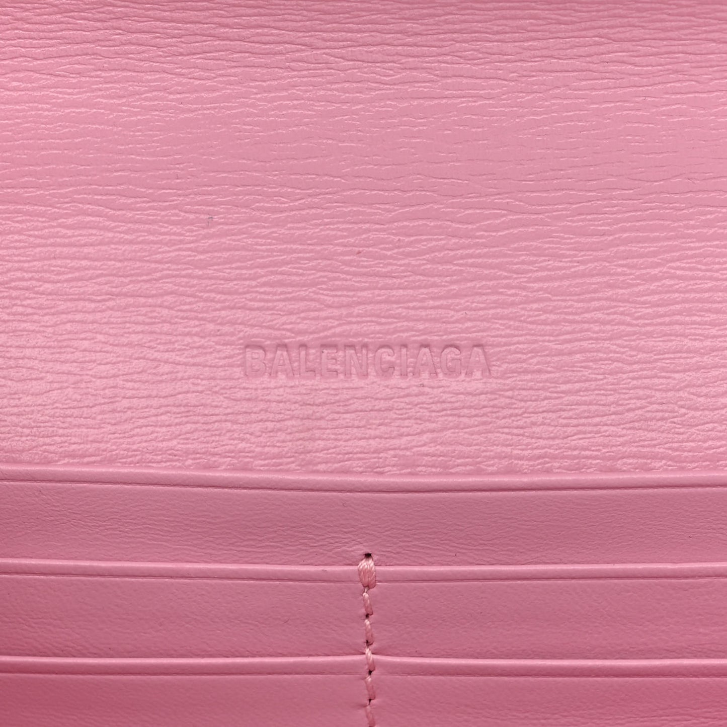 Calfskin Stripe Embossed Gossip Chain Bag XS Candy Pink