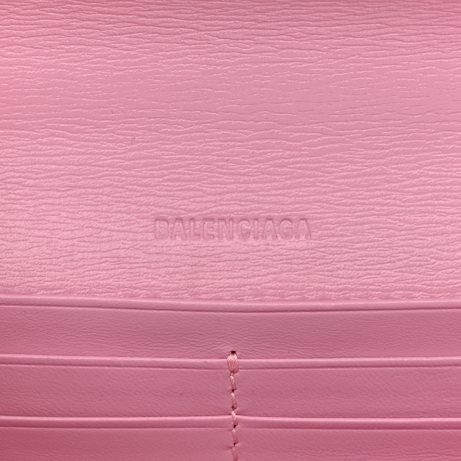 Balenciaga Calfskin Stripe Embossed Gossip Chain Bag XS Candy Pink 6 of 9