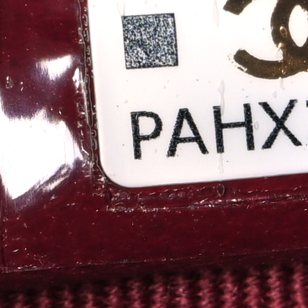 Lambskin Quilted Top Handle Mini Vanity Case Burgundy