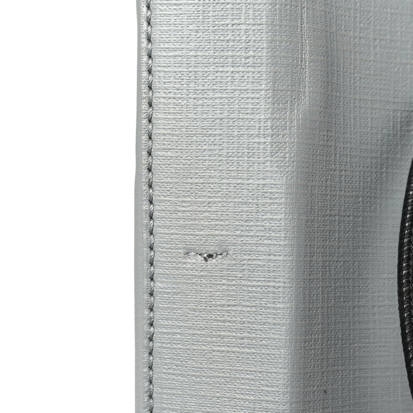 Calfskin Logo XXS Shopping Tote Gris Fossile