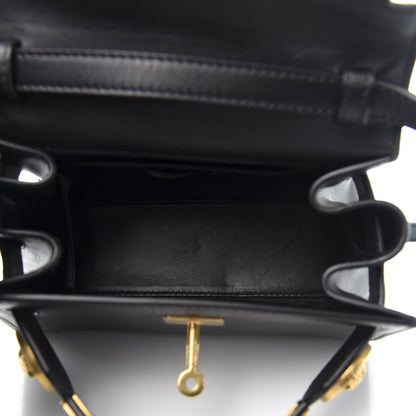 Versace Calfskin Small Icon Handbag Black 5 of 14