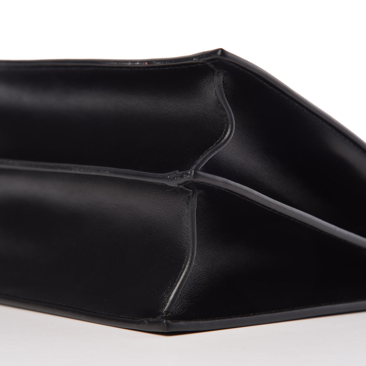 Smooth Calfskin Catherine Heart Studded Satchel Black