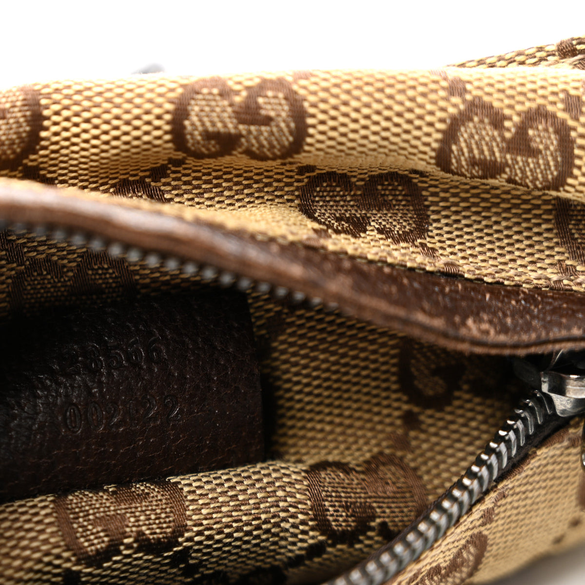 Gucci GG Monogram Double Pocket Belt Bag Dark Brown 7 of 12