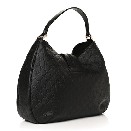 Gucci Guccissima Large New Ladies Web Hobo Black 3 of 13