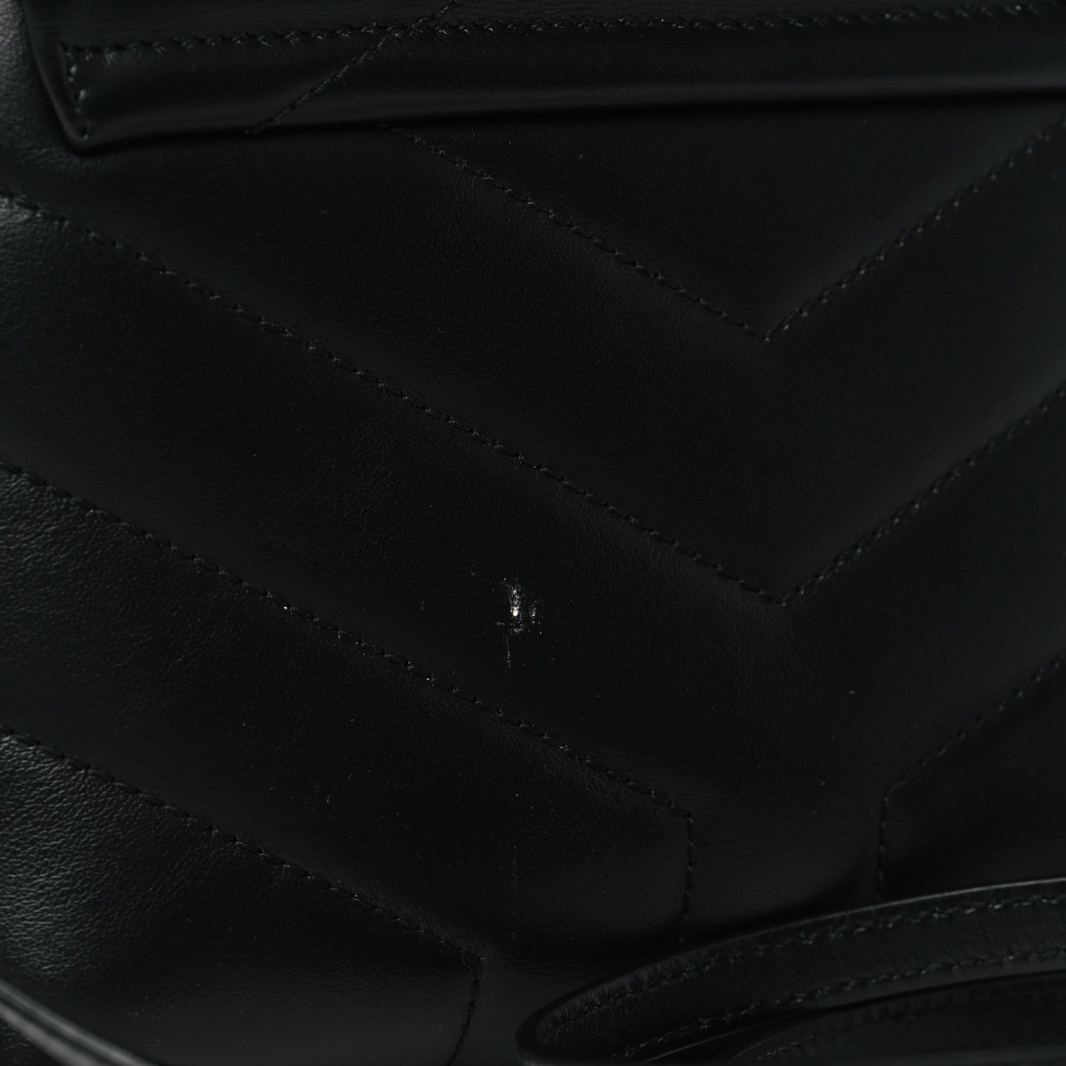 Saint Laurent Calfskin Y Quilted Monogram Toy Loulou Crossbody Bag Black 11 of 11