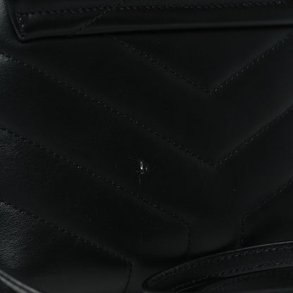 Saint Laurent Calfskin Y Quilted Monogram Toy Loulou Crossbody Bag Black 11 of 11