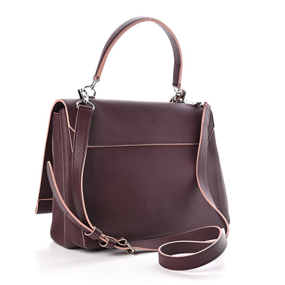 Louis Vuitton Soft Calfskin Lockme II Top Handle Prune 3 of 9