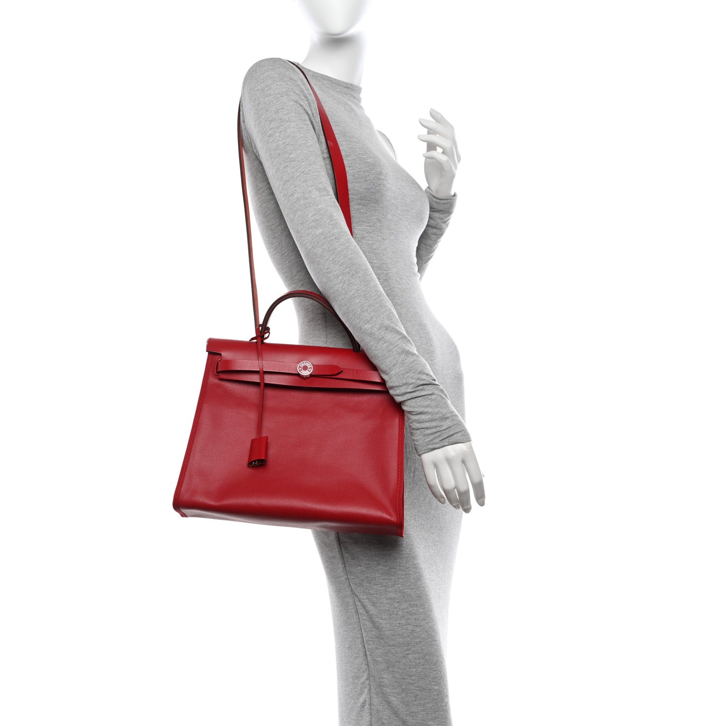 Toile H Berline Vache Hunter Herbag Zip PM 31 Rouge Piment Ecru