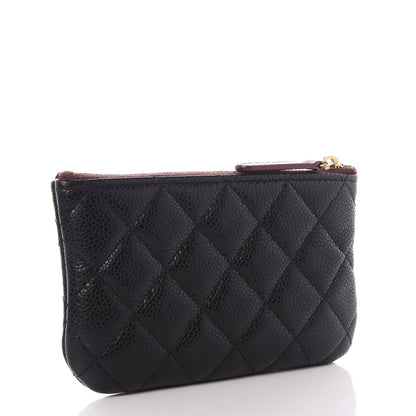Chanel Caviar Quilted Small Cosmetic Case Black 2 of 8