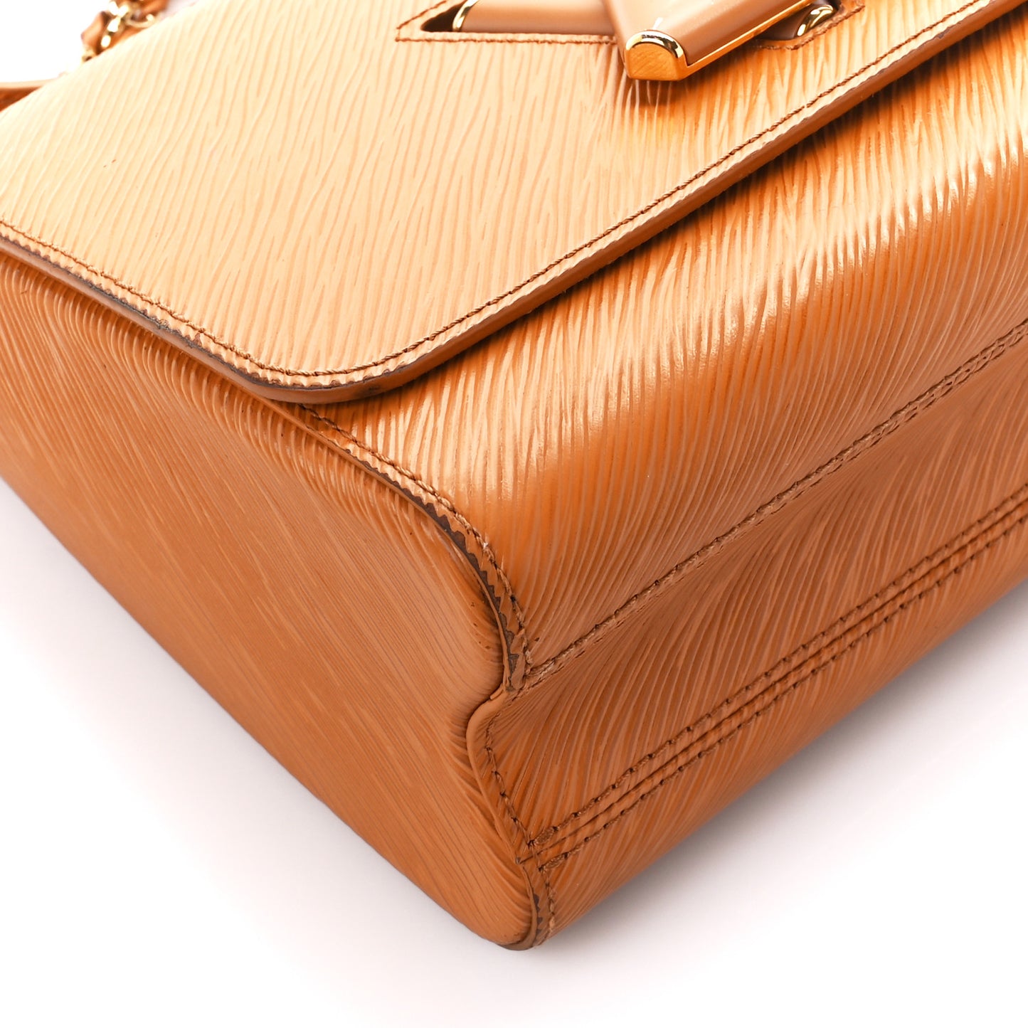 Epi Twist Shoulder Bag MM Gold Miel