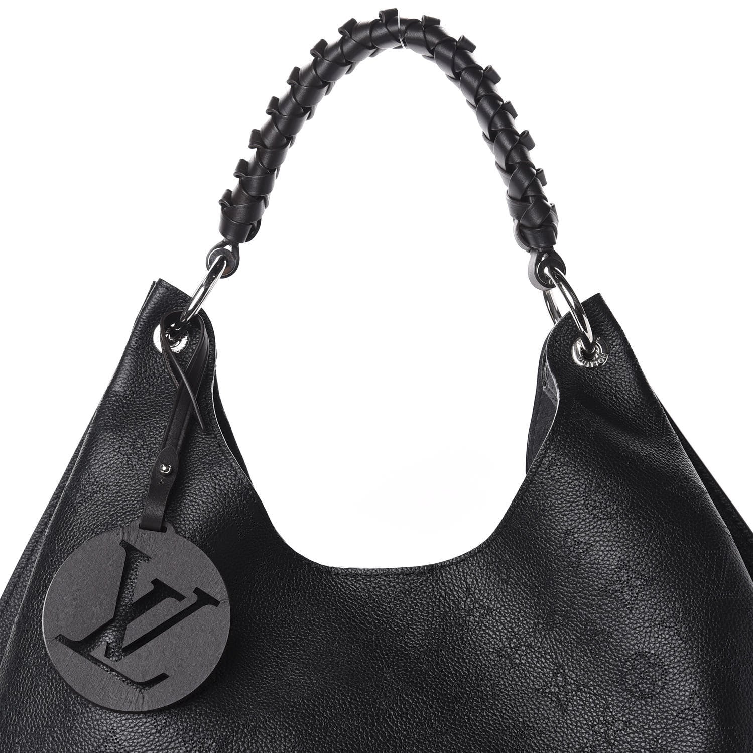 Louis Vuitton Mahina Carmel Hobo Black 9 of 9