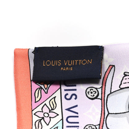 Louis Vuitton Silk Monogram Hide and Seek Bandeau Mauve 3 of 3