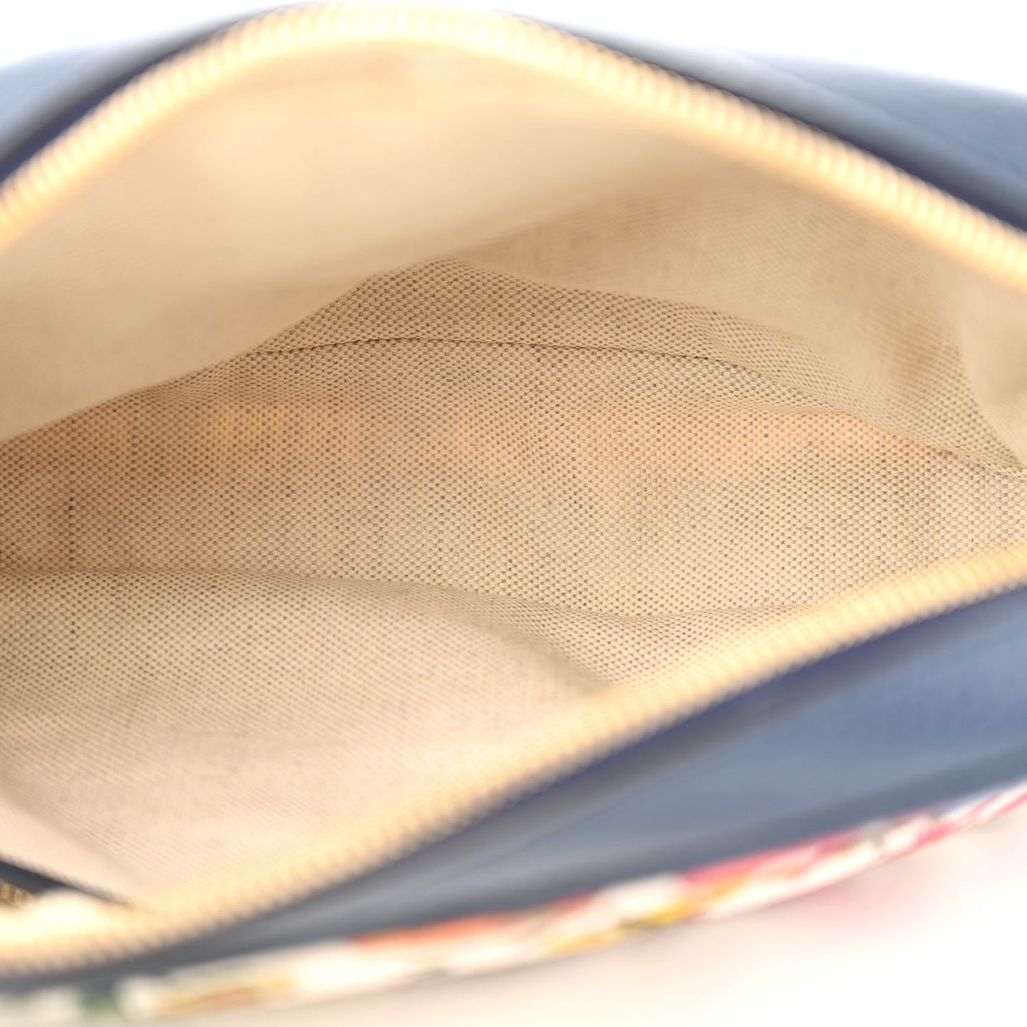 Canvas Flora Floral Shoulder Bag White Blue Agata Mulitcolor