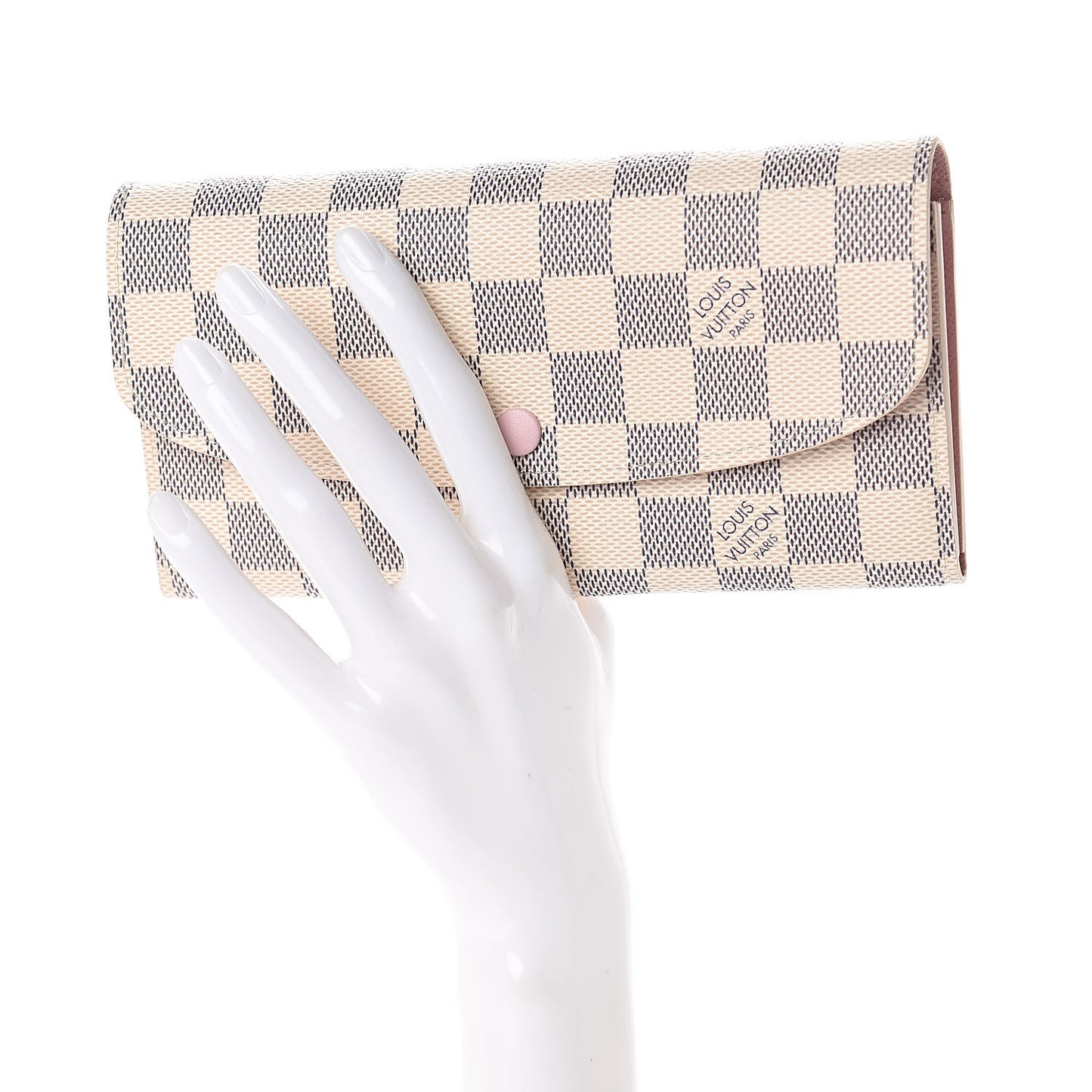 Damier Azur Emilie Wallet Rose Ballerine