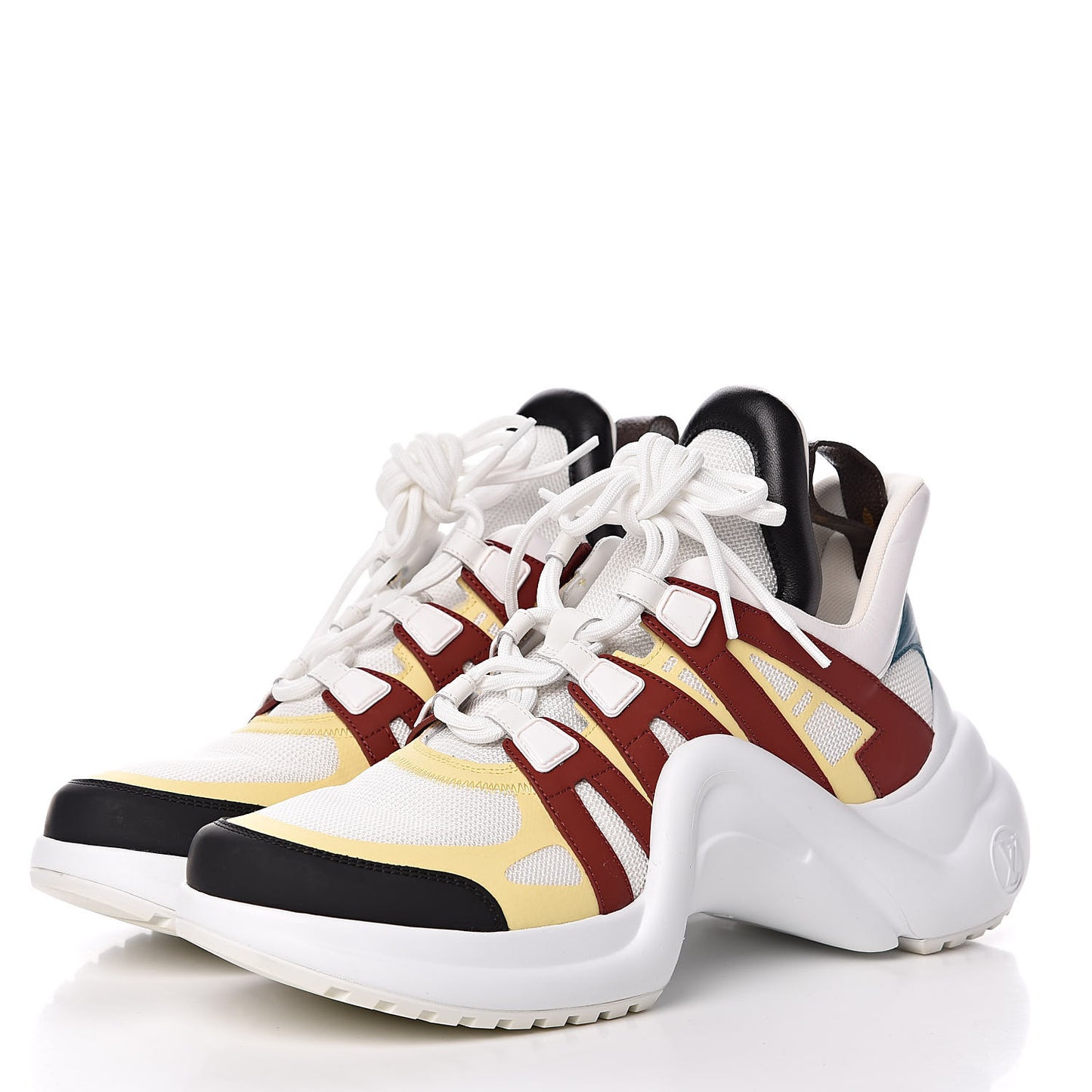 Calfskin Technical Nylon LV Archlight Sneakers 41 Terracotta