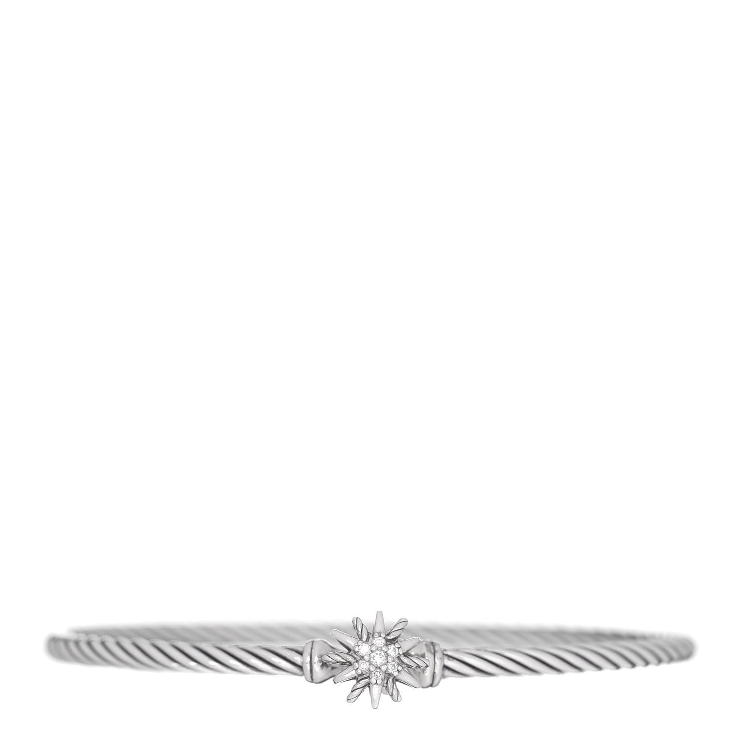 David Yurman Sterling Silver Diamond Starburst Bracelet 1 of 4