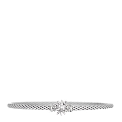 David Yurman Sterling Silver Diamond Starburst Bracelet 1 of 4