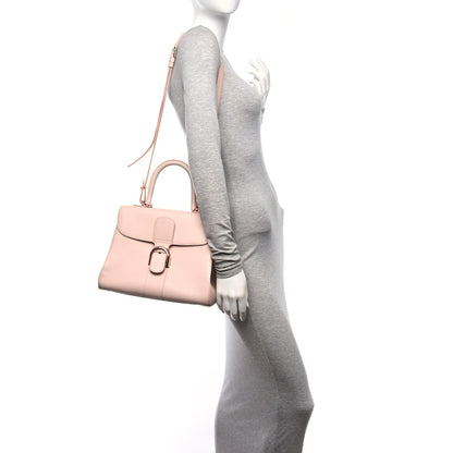 Delvaux Grained Calfskin MM Brillant Satchel Nude 3 of 17