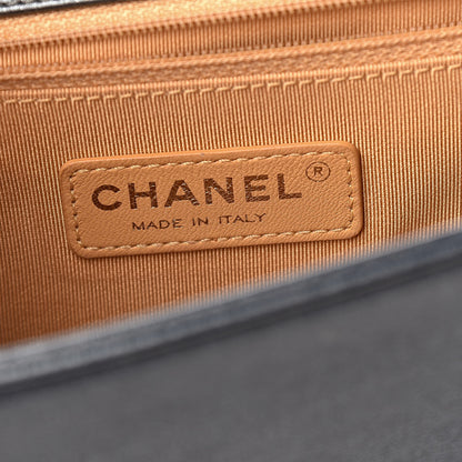 Chanel Pearl Calfskin New Medium Boy Flap Dark Grey 6 of 13