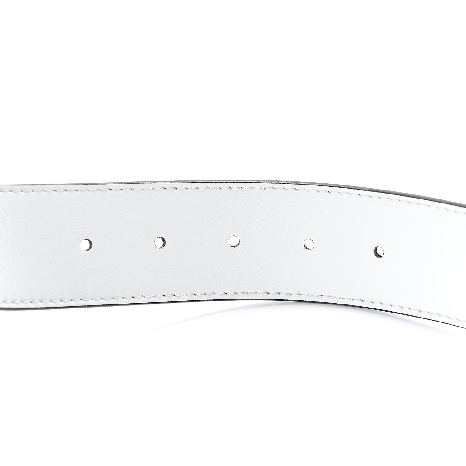 Fendi Vitello Liberty F is Fendi Bi-Color Reversible Belt 85 Caramello White 5 of 6