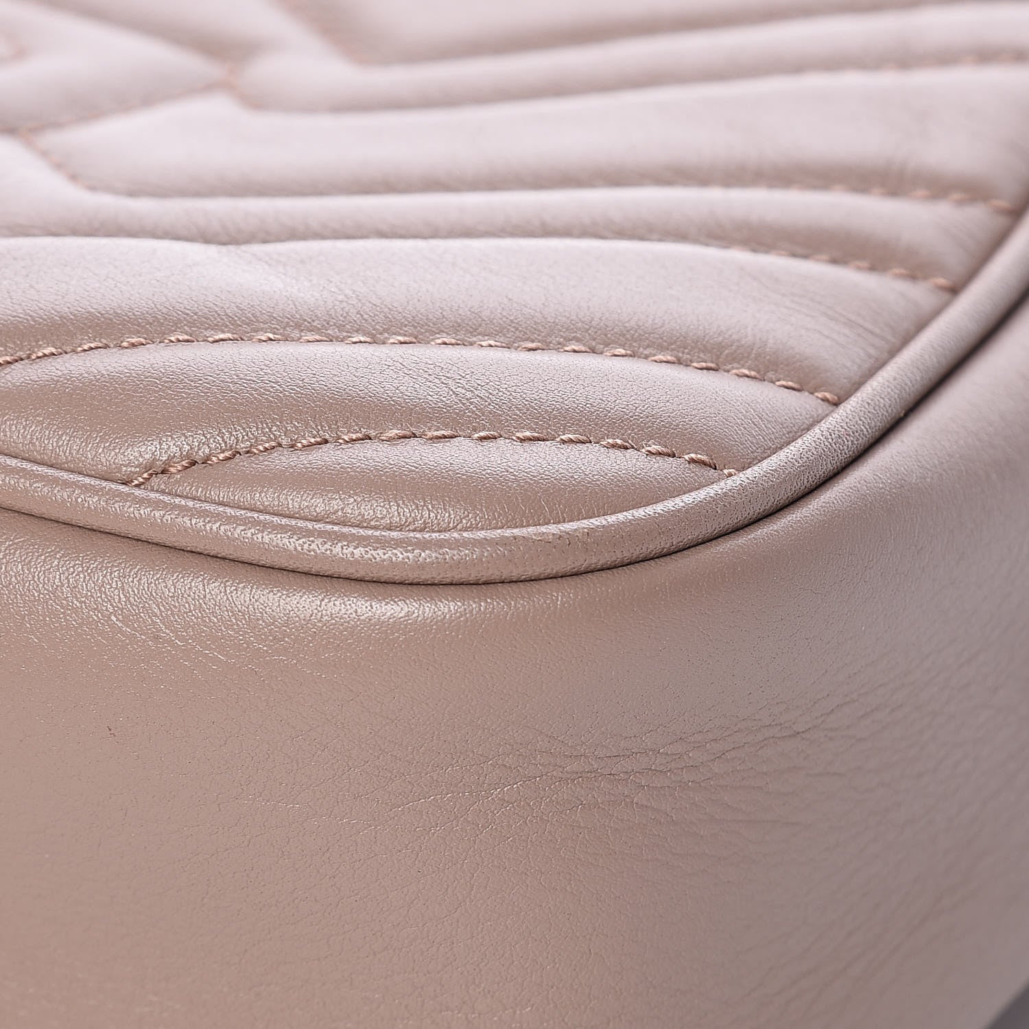 Gucci Calfskin Matelasse Small GG Marmont Chain Shoulder Bag Porcelain Rose 11 of 15