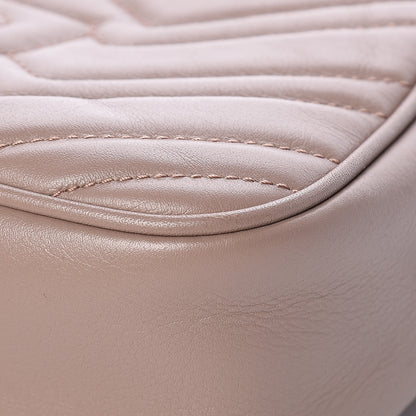 Gucci Calfskin Matelasse Small GG Marmont Chain Shoulder Bag Porcelain Rose 11 of 15